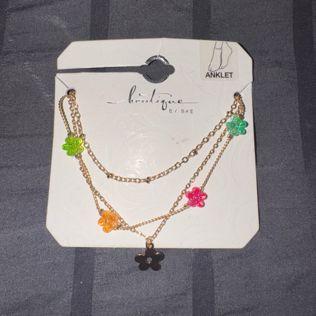 Boutique By Bke Flower Anklets
